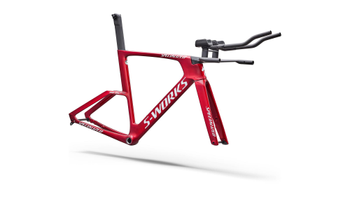Specialized S-Works Shiv TT Disc Zeitfahr-Rahmenmodul, FACT 11r Carbon, UCI-konform, Gloss Ruby Metallic/White Silver Metallic - Produktbild - 3