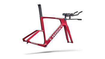 Specialized S-Works Shiv TT Disc Zeitfahr-Rahmenmodul, FACT 11r Carbon, UCI-konform, Gloss Ruby Metallic/White Silver Metallic - Produktbild - 4
