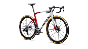 S-Works Tarmac SL9 SRAM RED AXS Gloss White Silver Metallic - Produktbild - 2