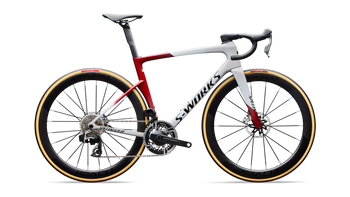 S-Works Tarmac SL9 SRAM RED AXS Gloss White Silver Metallic - Produktbild - 1