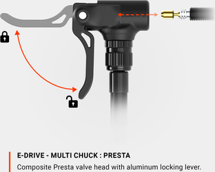 Lezyne E-Pumpe, 120PSI, 8,25 Bar USB-C, Presta/Shrader Y19 - Produktbild - 13