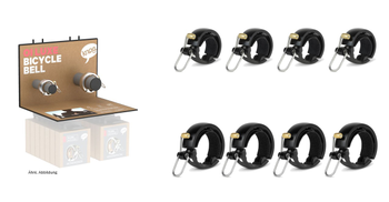 Knog Oi Luxe Small/Large Fahrradklingel Thekendisplay, (VE/8), all black - Produktbild - 1