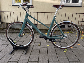Schindelhauer Antonia IX Mahle X35 Salbeigrün / kl. Kratzer Unterrohr links - Produktbild - 3