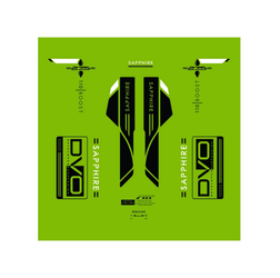 DVO Decal Set, 29", Sapphire 32mm, green SALE - Produktbild - 1