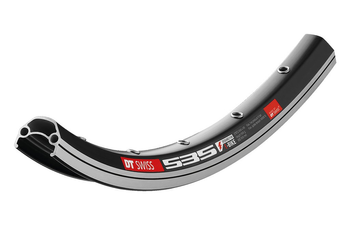 DT Swiss Felge 535 26 Zoll, 32 Loch, schwarz, 540 g, ERD 540 mm – langlebige MTB-Felge für Nabuk Bikes - Produktbild - 1