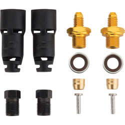 Anschlussset Pro Quick-Fit Adapter für Shimano, JAGWIRE
Farbe: Schwarz/gold, VE: 1 Set - Produktbild - 2