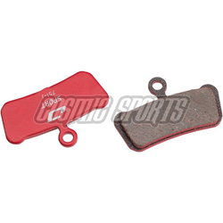Jagwire Bremsbeläge Disc Sport Semi-Metallic rot, 1 Paar für SRAM Guide & Avid Trail - Produktbild - 1