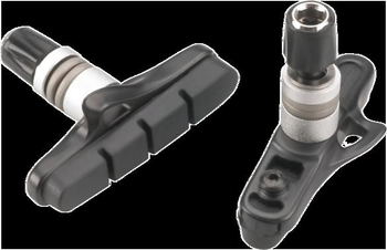 Bremsschuhe Cross Pro Cartridge für V-Brake, JAGWIRE
Farbe: Schwarz, Gewicht: 47,9 g, VE: 1 Paar - Produktbild - 1