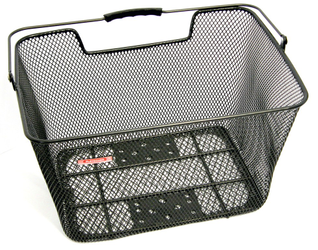 Hinterradkorb Pletscher f System-Gepäckt 40x31x22cm, schwarz, engmaschig - Produktbild - 1