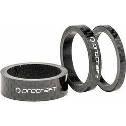 Ahead Spacer Carbon 1 Zoll Set, PROCRAFT
Set mit je einmal 3, 5, 10 mm
Größe: 3, 5, 10 mm, Farbe: carbon, Gewicht: 8 g, VE: Set - Produktbild - 1