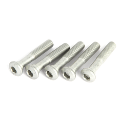Schrauben für Sattelstützen, PROCRAFT
M8 x 44 mm, Spezialkopf, passend u. a. für Kalloy Sattelstützen
Größe: M8 x 44 mm , Farbe: silber, Gewicht: 87 g, VE: 5 Stk. - Produktbild - 1