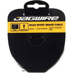 Bremszug Road Sport Edelstahl geschliffen, JAGWIRE
Kompatibel mit Shimano/SRAM Road, extra lang für Tandems
Größe: 1,5 x 3500 mm, Farbe: Silber, Gewicht: 45,6 g, VE: 1 Stk. - Produktbild - 1