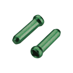 Zugendhülsen Crimp, JAGWIRE
Passend für Schalt- und Bremsinnenzüge bis 1,8 mm
Größe: 1,8 mm, Farbe: Grün, VE: 500 Stk. - Produktbild - 1