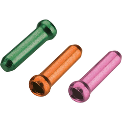 Zugendhülsen 3-Farben-Mix, JAGWIRE
Passend für Innenzüge bis 1.8 mm
Größe: 1,8 mm, Farbe: Grün/orange/pink, VE: 90 Stk. - Produktbild - 1
