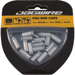 Jagwire Endkappenset Universal Pro für geflochtene Schaltzug-Außenhüllen 4,5 und 5 mm Silber 1 Set - Produktbild - 1