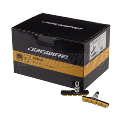 Jagwire Mountain Sport V-Brake Bremsschuhe asymmetrisch Gelb 25er Werkstattpackung 58,5g - Produktbild - 1