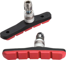 Bremsschuhe Mountain Sport für V-Brake Werkstattverpackung, JAGWIRE
Asymmetrisch
Farbe: Rot, Gewicht: 58,5g, VE: 25 Stk. - Produktbild - 1