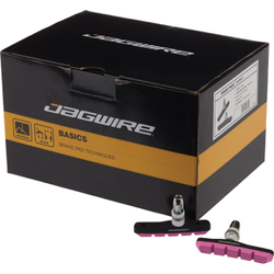 Bremsschuhe Mountain Sport für V-Brake Werkstattverpackung, JAGWIRE, Asymmetrisch, Farbe: Pink, Gewicht: 58,5g, VE: 25 Stk. - Produktbild - 3