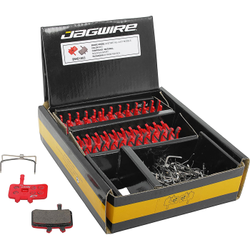 Bremsbeläge Disc Sport Semi-Metallic Werkstattverpackung, JAGWIRE, Passend für: siehe Beschreibung, Farbe: Rot, VE: 25 Paar - Produktbild - 1