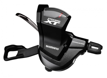 SHIMANO Schalthebel DEORE XT SL-M8000, Links, 2/3-fach, Schelle, Schwarz, Inkl. Zug und - Produktbild - 1