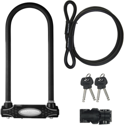 FA003550185-225251-225251.jpg Master Lock Bügelschloss 8285LW Schwarz 13 mm x 280 mm x 110 mm / 10 mm x 1200 mm Schlüssel - Produktbild - 1