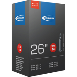 Schwalbe Schlauch Nr 14 26 Zoll Extra Light SV40mm Hochwertiger Original Ersatzschlauch - Produktbild - 1