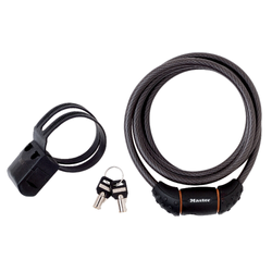 Master Lock Kabelschloss Quantum Schwarz 10 mm x 1800 mm Schlüssel - Produktbild - 1