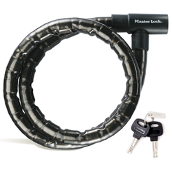 Master Lock Kabelschloss PanzR Schwarz 22 mm x 2000 mm Schlüssel - Produktbild - 1