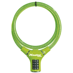 Master Lock Kabelschloss 8229 Grün 12 mm x 900 mm Zahlenkombination einstellbar - Produktbild - 1