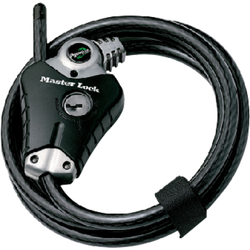 FA003550428-229222-229222.jpg Master Lock Kabelschloss Python 8428 Schwarz 10 mm x 1800 mm Schlüssel - Produktbild - 1