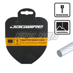 Schaltzug Sport Stahl verzinkt, geschliffen, JAGWIRE
Kompatibel mit SRAM/Shimano
Größe: 1,1 x 3100 mm, Farbe: Silber, VE: 1 Stk. - Produktbild - 1