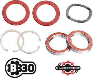 Innenlager Road BB30 68/73, FSA
mit Keramiklagern, Rahmendurchmesser 42 mm, Rahmenbreite 68/73 mm
Größe: Ø 30 mm, Farbe: Rot, Gewicht: 53 g - Produktbild - 1