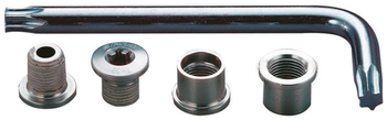 Kettenblattschraubenset Road 5-Arm 3x, FSA
Für 3-fach Kurbelgarnituren
Größe: 10-teilig, Farbe: Silber, VE: 1 Set - Produktbild - 1