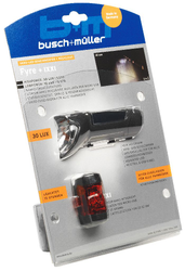 216931-232453-232453.jpg Busch & Müller Fahrradlicht-Set IXON FYRE Front- & IXXI Rücklicht schwarz/rot für hohe Sichtbarkeit - Produktbild - 1