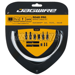 Bremszugset Road Pro, JAGWIRE
Kompatibel mit SRAM/Shimano Road
Farbe: Weiß, VE: 1 Set - Produktbild - 1