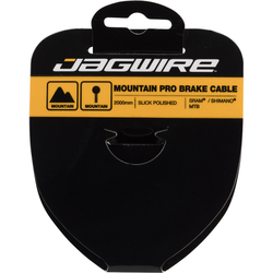 Bremszug Mountain Pro Pro-Slick polished, JAGWIRE
Kompatibel mit Shimano/SRAM MTB
Größe: 1.5 x 2000 mm, Farbe: Silber, Gewicht: 26,8 g, VE: 1 Stk. - Produktbild - 1
