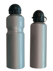 Trinkflasche Aluminium 750 ml Silber mit Auslaufsicherem Deckel – Leicht und Robust für Unterwegs - Produktbild - 1