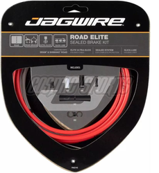 Jagwire Bremszugset Road Elite Sealed kompatibel SRAM Shimano rot 1 Set - Produktbild - 1