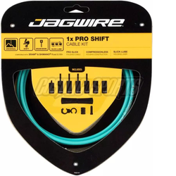 Schaltzugset Road & Mountain Pro 1x, JAGWIRE
Kompatibel mit SRAM/Shimano
Farbe: Bianchi Celeste, VE: 1 Set - Produktbild - 1