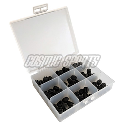 Rahmenstopfen Frame Plug Combo Box , JAGWIRE
Combobox: 9 verschiedene Rahmenstopfen à 10 Stück
VE: 1 Box - Produktbild - 1