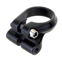 M-Wave Sattelklemmschelle Alu 34,9 mm schwarz für sichere Sitzrohrbefestigung - Produktbild - 1