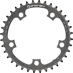 Kettenblatt RR 110 10-fach, PROCRAFT
Lochkreis 110 mm, für 10-fach, Shimano / SRAM
Größe: 36 Z, Farbe: schwarz, VE: 1 Stk. - Produktbild - 1