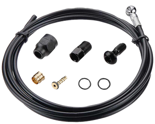 Tektro Auriga Bremsleitung 2000 mm Schwarz Banjo OEM 1 Stück - Produktbild - 1