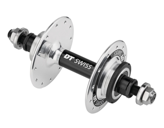 DT Swiss Nabe HR 370 Track Classic 24 Loch 10x120 mm Thru Bolt silber 336 g - Produktbild - 1