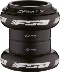Steuersatz Orbit X, FSA, Ober- und Unterteil, für 1 1/8" Gabelschaft, SHIS EC 34/28.6 - EC 34/28.6, Größe: 1 1/8", Farbe: Schwarz, Gewicht: 95 g - Produktbild - 2
