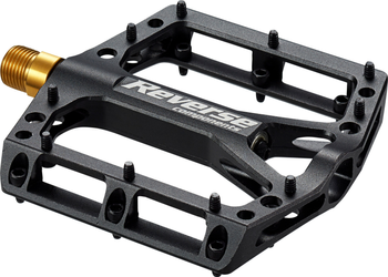 REVERSE Pedale MTB Black ONE Titanium schwarz/schwarz 100x100 mm - Produktbild - 1 REVERSE Pedale MTB Black ONE Titanium schwarz/schwarz 100x100 mm - Produktbild - 1