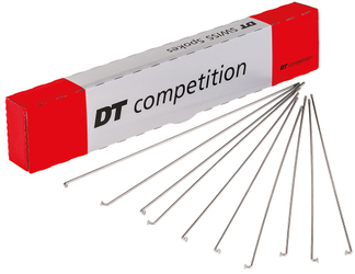 Speiche Competition 2.0 / 1.8 VE100 silber, DT SWISS
Größe: 284 mm, Farbe: silber, VE: VE 100 - Produktbild - 1