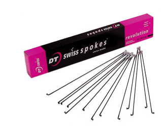 DT Swiss Speiche Revolution 2,0/1,5 256 mm schwarz für Nabeneinbau bei Nubuk Bikes - Produktbild - 1