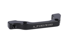 203-31-68162-4717592009217-Wiener-1-25612-25612.png TEKTRO AQ1.0 Series Bremssatteladapter IS auf Postmount, vorne Ø 180 mm / hinten Ø 160 mm, schwarz - Produktbild - 1