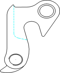 Schaltauge DH-010, MCG PARTS
Schaltauge passend für MERIDA und CENTURION Räder. Genaue Kompatibilität siehe unten.
VE: 1 Stk. - Produktbild - 1